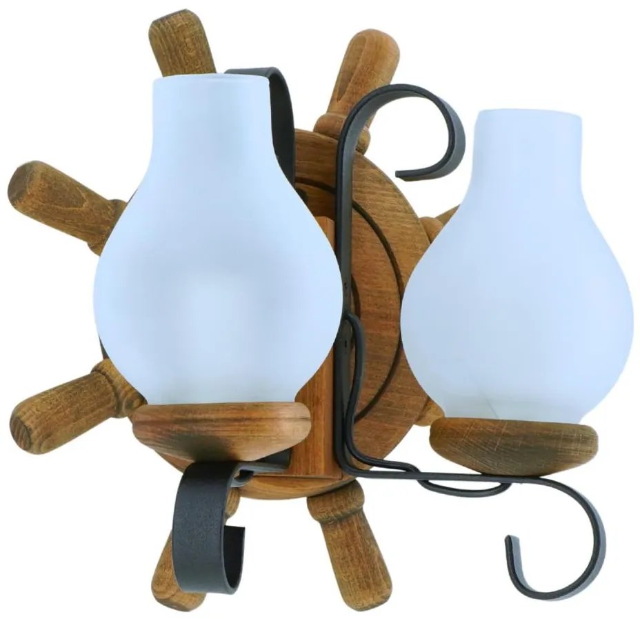 Nástenné svietidlo TIMONA 2xE14/40W/230V buk