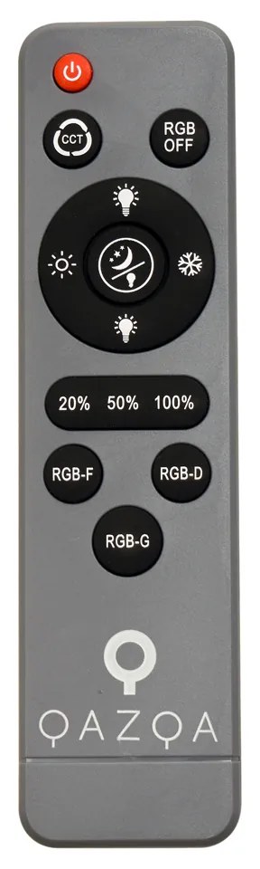 Moderné stropné svietidlo sivé s bielou farbou 38 cm vrátane LED stmievateľné RGB - Kanton