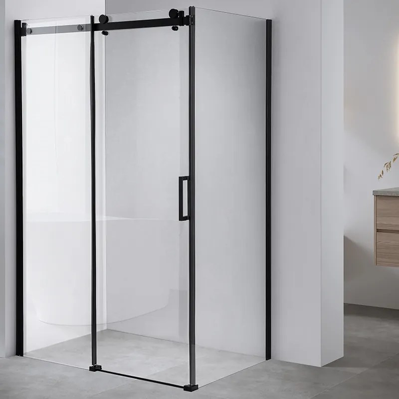 BPS-koupelny Obdĺžnikový sprchovací kút HYD-OK15B 110x80 čierna/transparent - bez vaničky