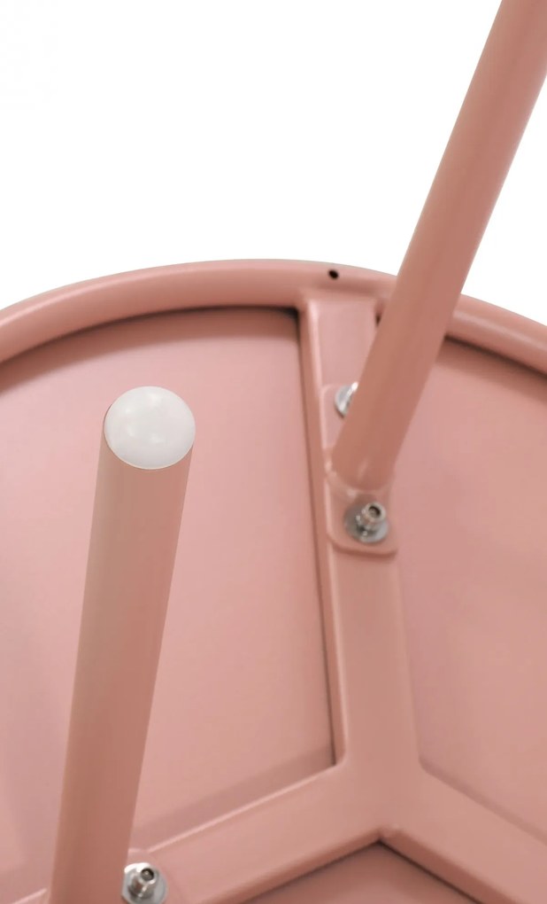 Konferenčný stolík Berea - v40 x Ø50 cm - Ružová