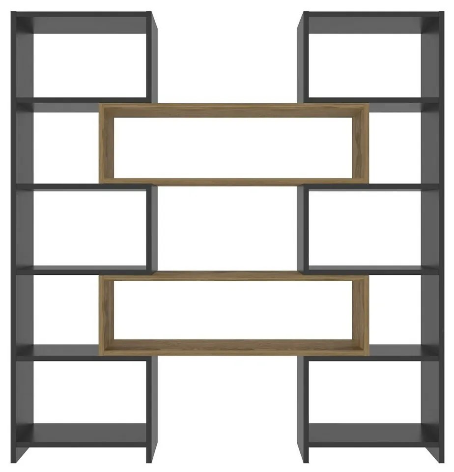 Knižnica Poyraz Black and Oak