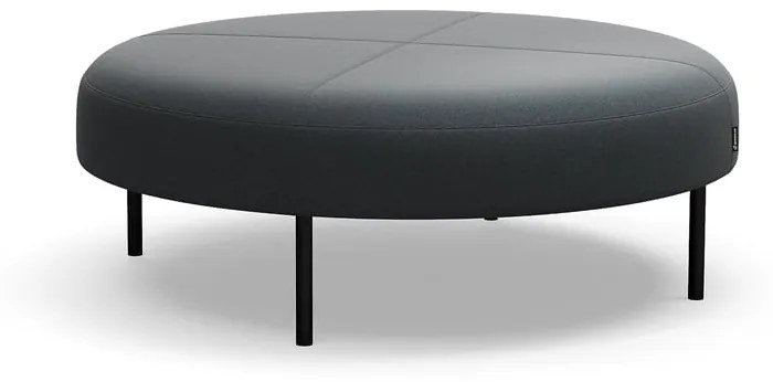 Taburet na nožičkách VARIETY, Ø 1200 mm, látka Pod CS, antracit