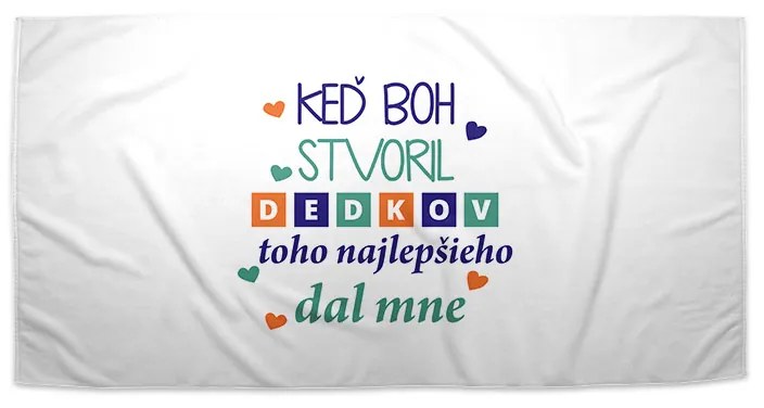 Sablio Uterák Keď Boh stvoril dedkov - 70x140 cm