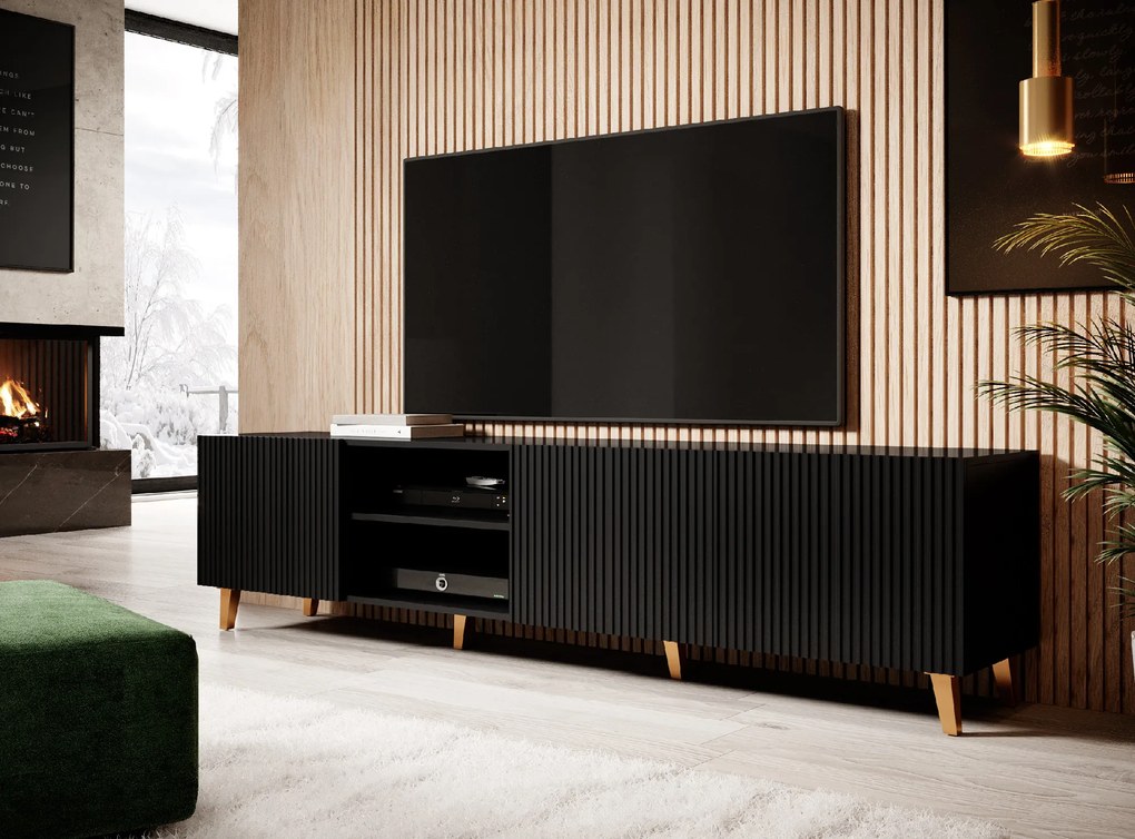 Cama Čierny TV stolík Pafos 4D