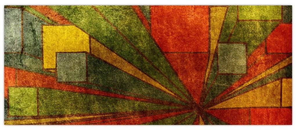 Obraz geometrické abstrakcie (120x50 cm)