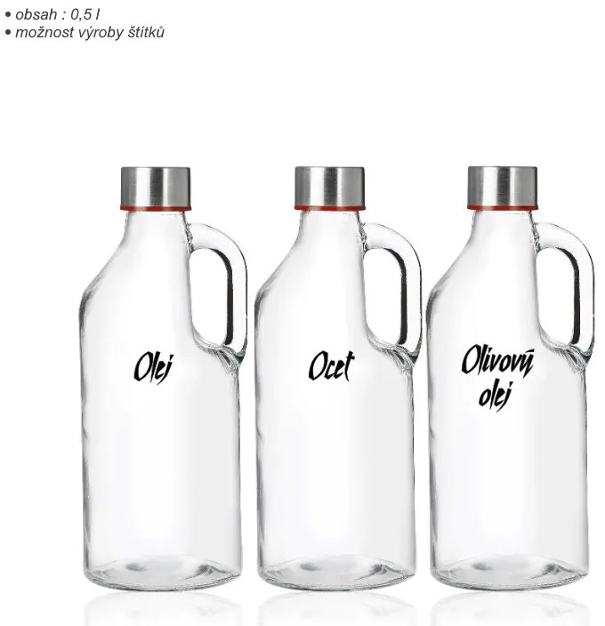 Orion Fľaša na dochucovadlá, oleje a iné tekutiny, 0,5 l