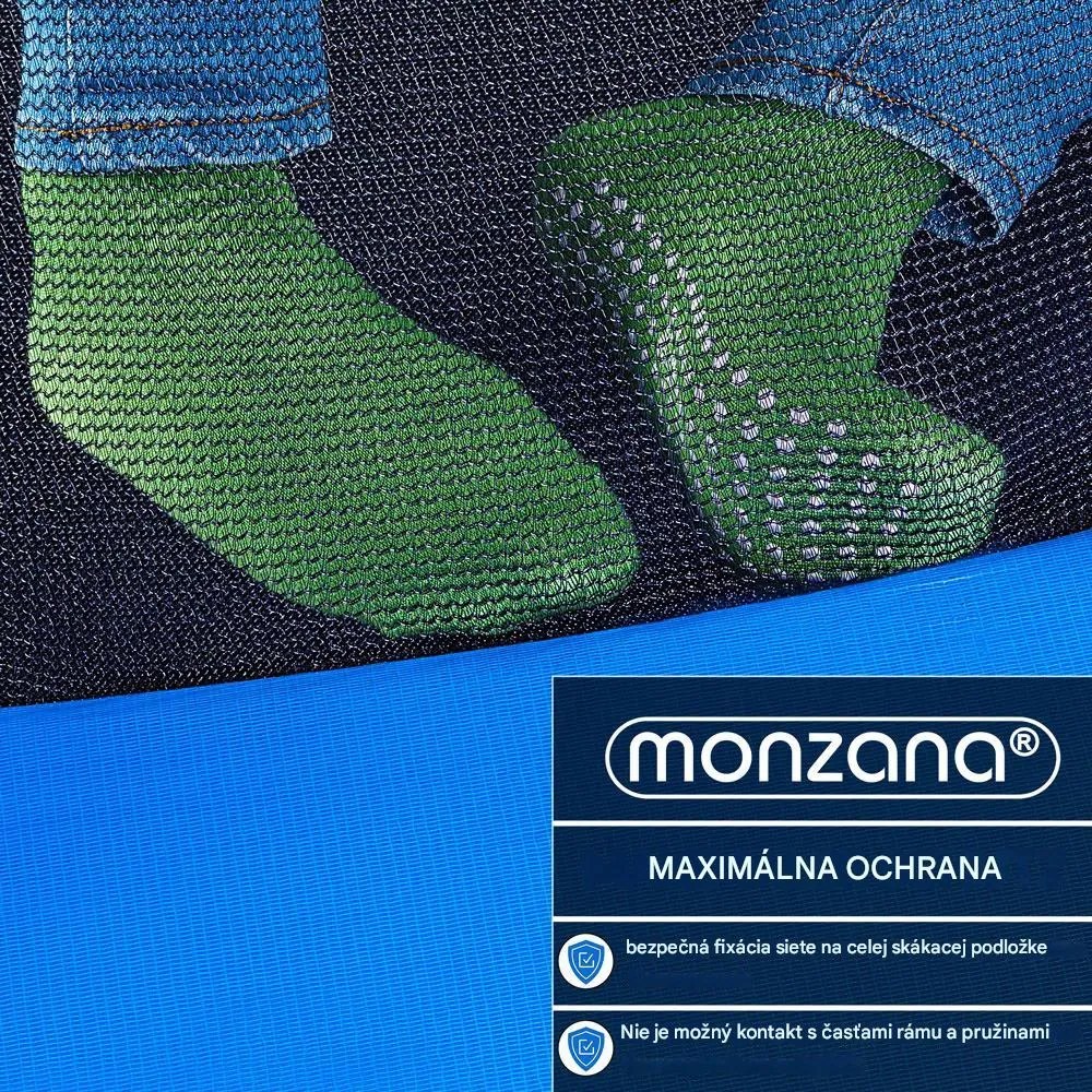 InternetovaZahrada Trampolína Ø244 cm s bezpečnostnou sieťou vo vnútri