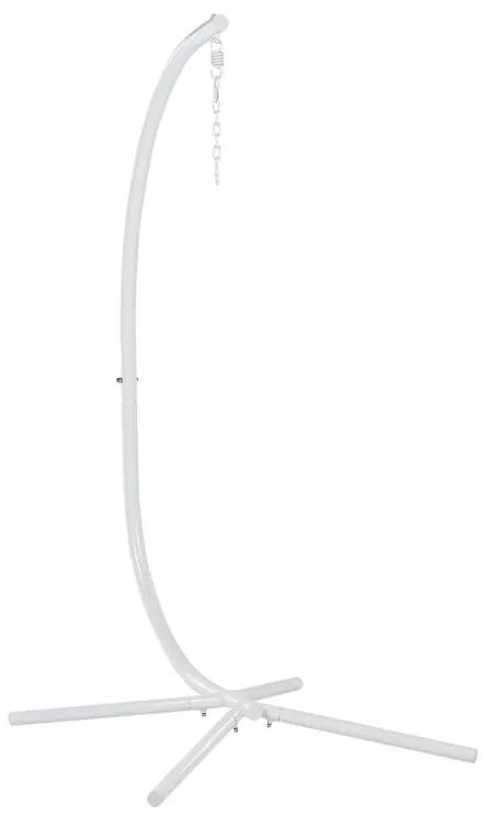 Závesné kreslo so stojanom biele ARCO Beliani
