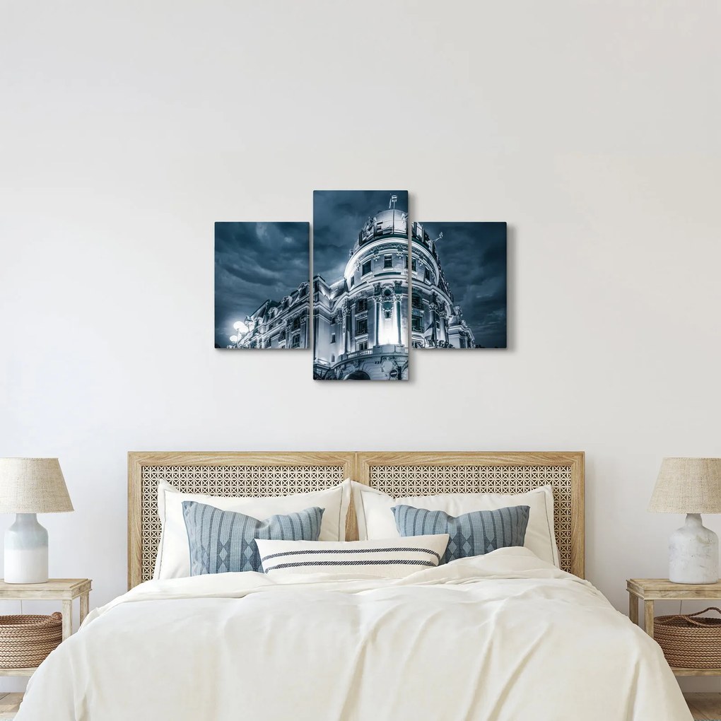 Obraz architektúry v tme (90x60 cm)