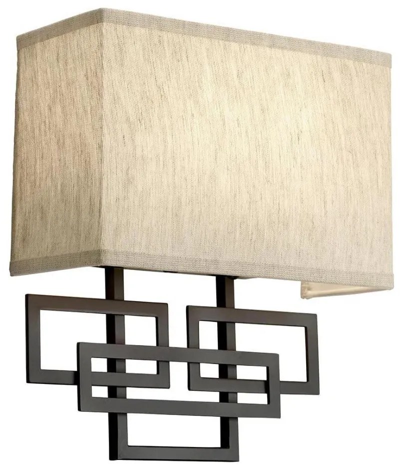 Hinkley HK-LANZA2 - Nástenné svietidlo LANZA 2xE14/40W/230V bronzové