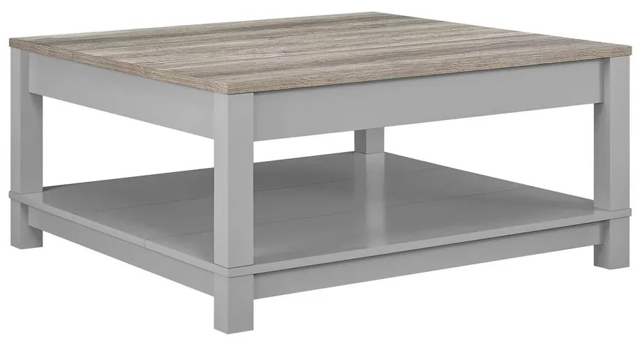 Konferenčný stolík v dekore duba v sivo-prírodnej farbe 89x89 cm Carver – Støraa