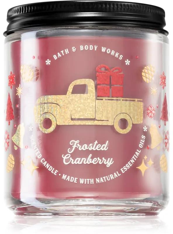 Bath & Body Works Frosted Cranberry vonná sviečka 198 g