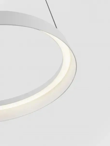 LED stmievateľný biela dizajnový luster Ormi 45