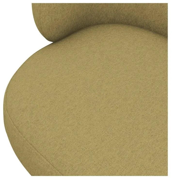 Kreslo v horčicovej farbe Hina – Makamii