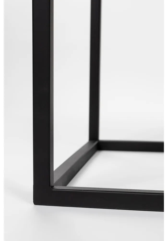 Čierna ratanová vinotéka na 16 fliaš, 80x175 cm Guuji - White Label