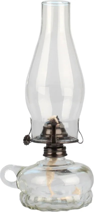 Petrolejová lampa, transparentná