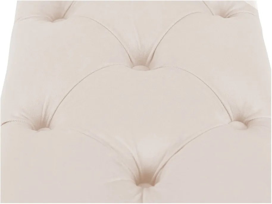 Béžový otoman k posteli s úložným priestorom Kooko Home Manna, 47 × 200 cm