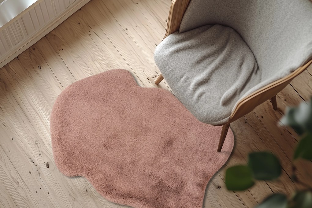 Kusový koberec Infinity 201 Powderpink, 60x90, ružová, obývacia izba, Obsession