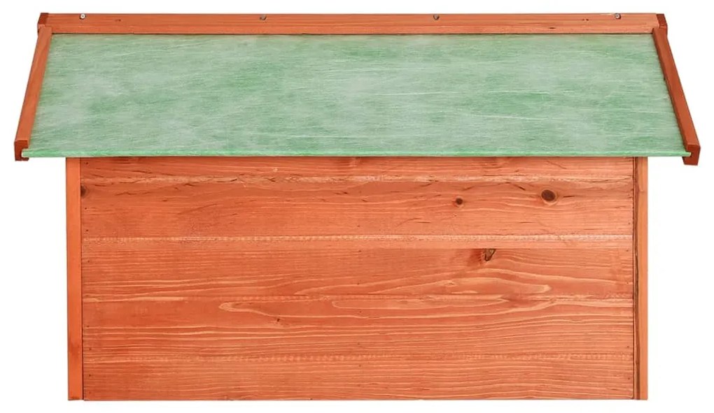 Garáž na robotickú kosačku 72x87x50 cm jedľový masív