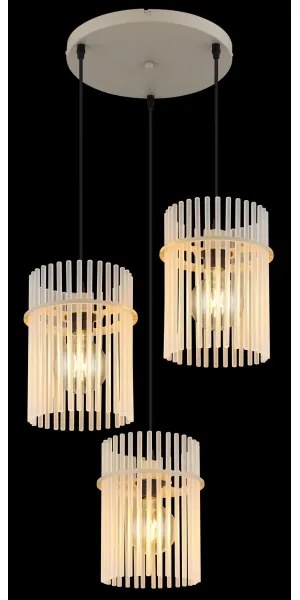 Globo 15698-3HRB - Luster na lanku GORLEY 3xE27/60W/230V