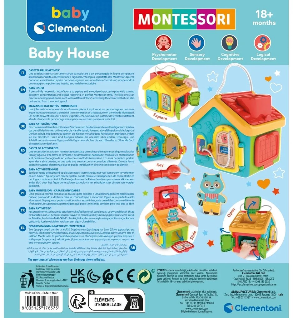 Clementoni Montessori Didaktický domček, 21 x 24 x 17 cm