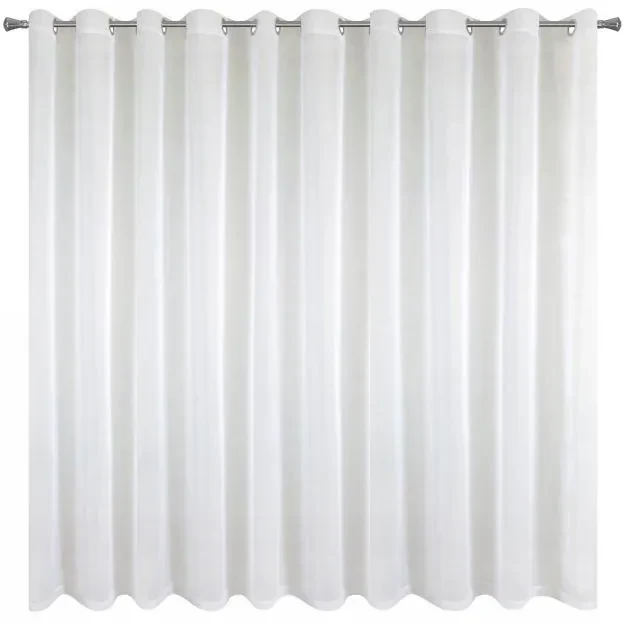 Biela záclona na krúžkoch LUCY 400x150 cm