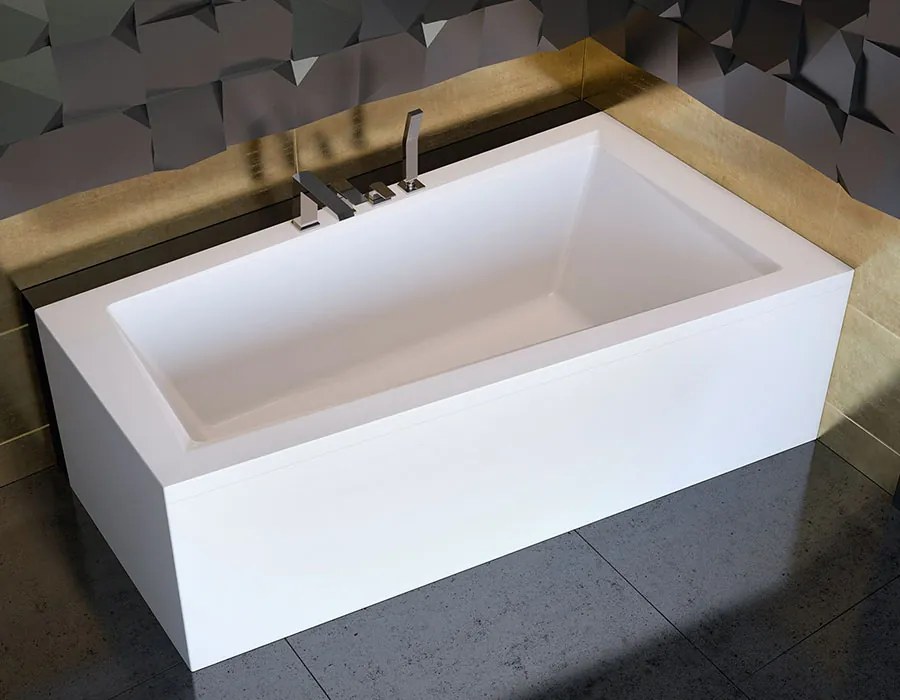 Besco Akrylátová asymetrická vaňa Intima 150x85 (160x90) BESCO-Rozmery: 160x90, BESCO-Farba: Biela, BESCO-Orientácia: Ľavá
