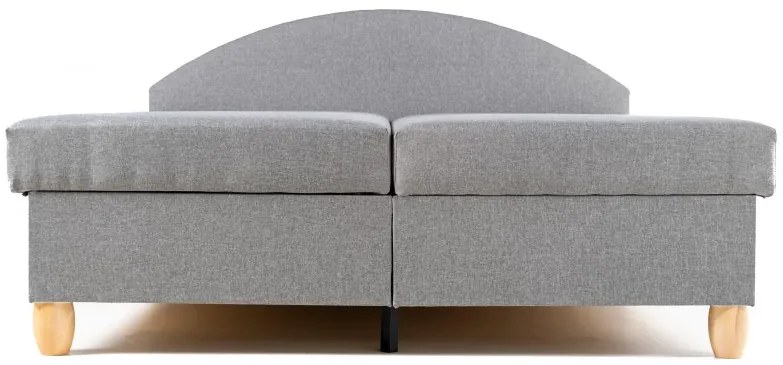 Manželská posteľ Ája na nôžkach, šedá (č.144/buk)