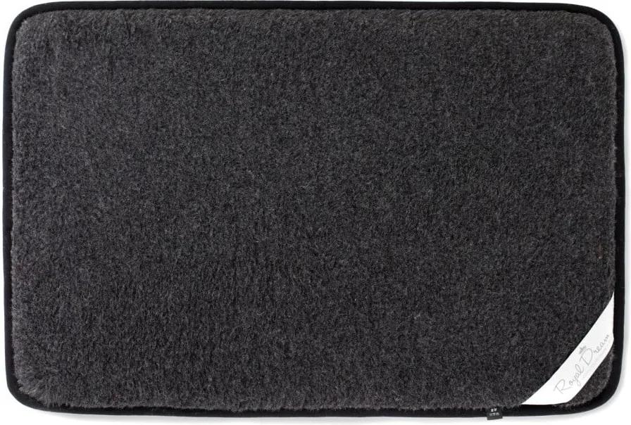 Čierna podložka z merino vlny pre psa Royal Dream, šírka 90 cm