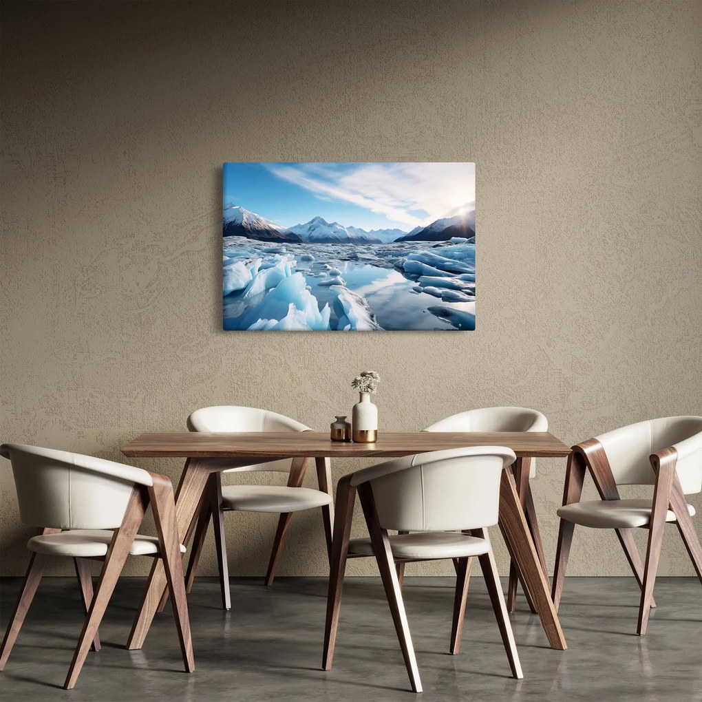Obraz - Ľadovcové útvary (90x60 cm)
