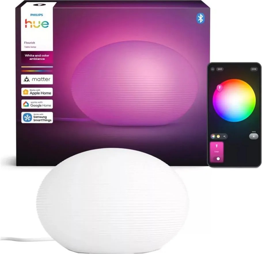Philips - LED RGB stmievateľná stolná lampa Hue FLOURISH WACA 1xE27/8,1W/230V