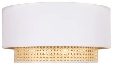 Duolla - Stropné svietidlo BOHO 1xE27/15W/230V pr. 45 cm krémová/ratan