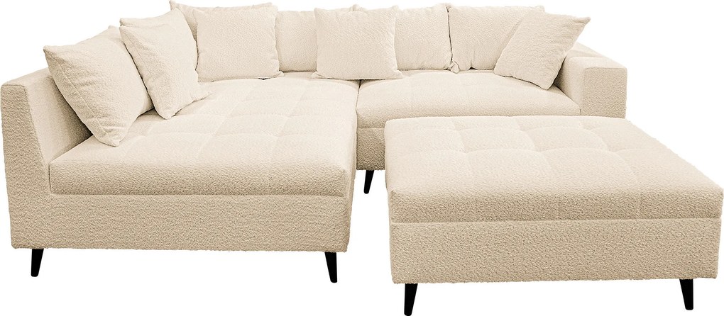 XXXLutz ROHOVÁ SEDAČKA, textil, béžová MID.YOU - Sedačky - 001628000315
