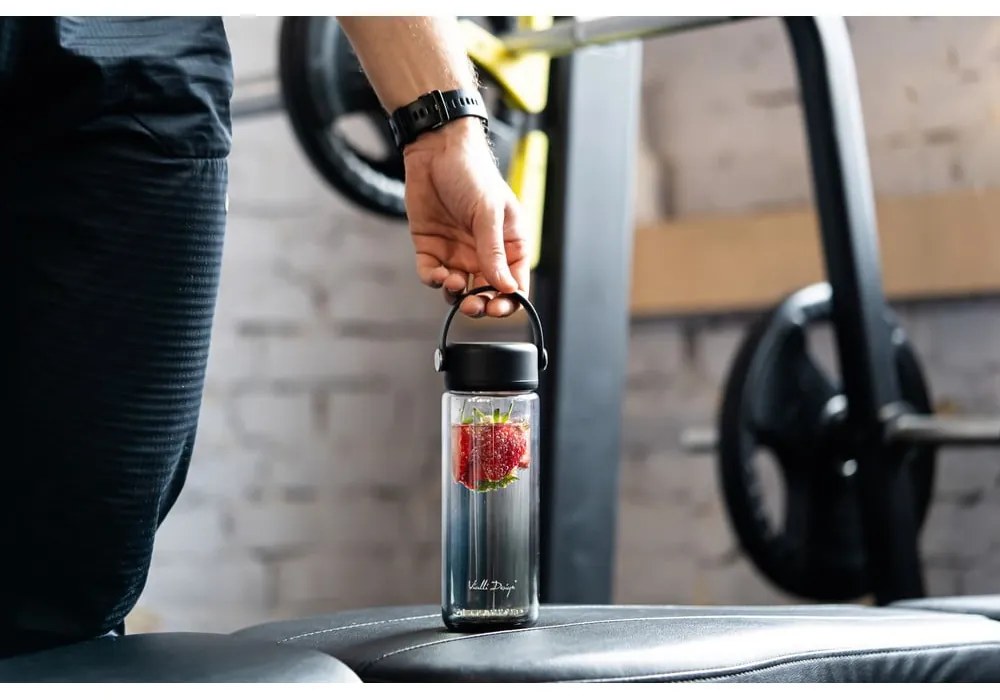 Čierna sklenená fľaša 350 ml Fuori – Vialli Design