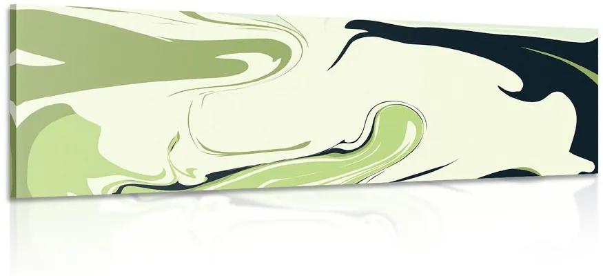 Obraz moderná zelená abstrakcia Varianta: 120x40