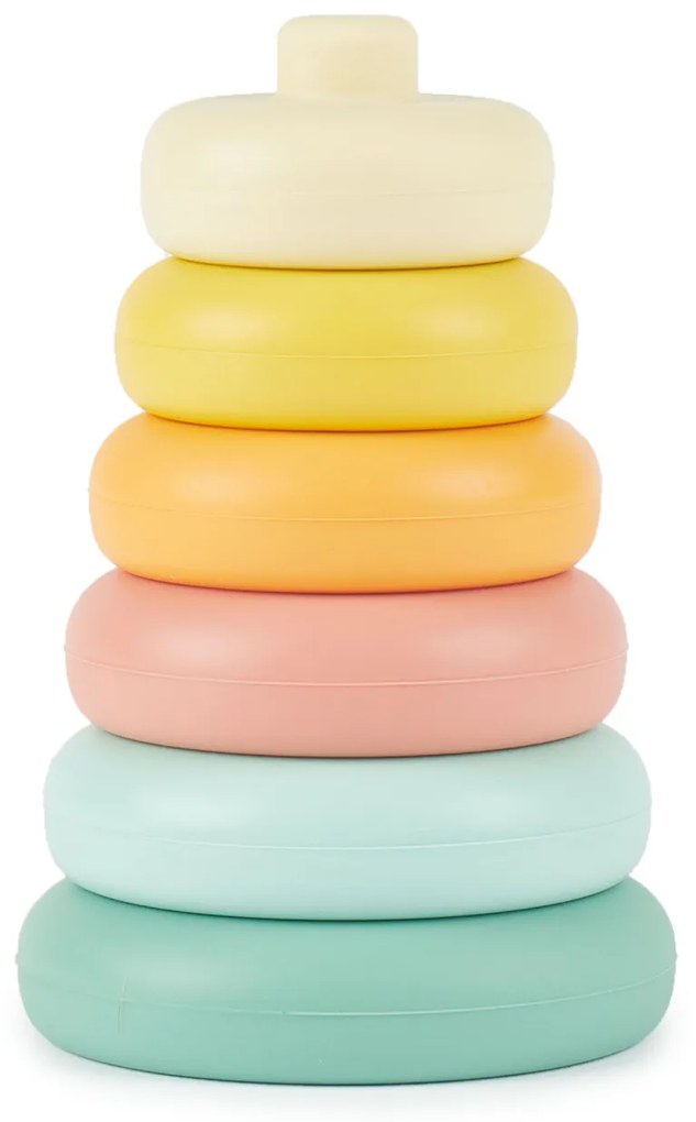 Bieco - Silikónová stohovacia veža - Tropical Vibe