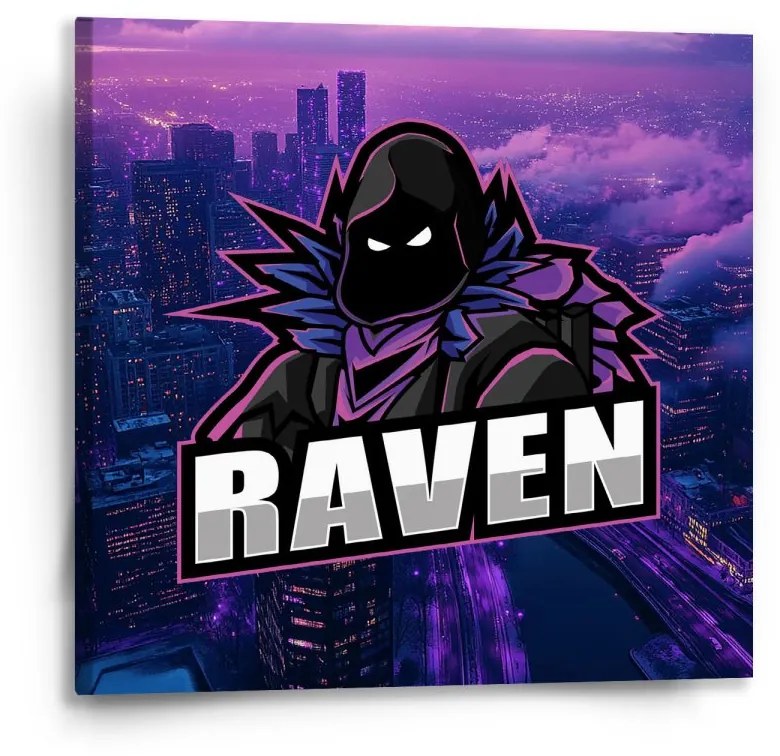 Sablio Obraz FORTNITE RAVEN Steampunk mesto - 50x50 cm