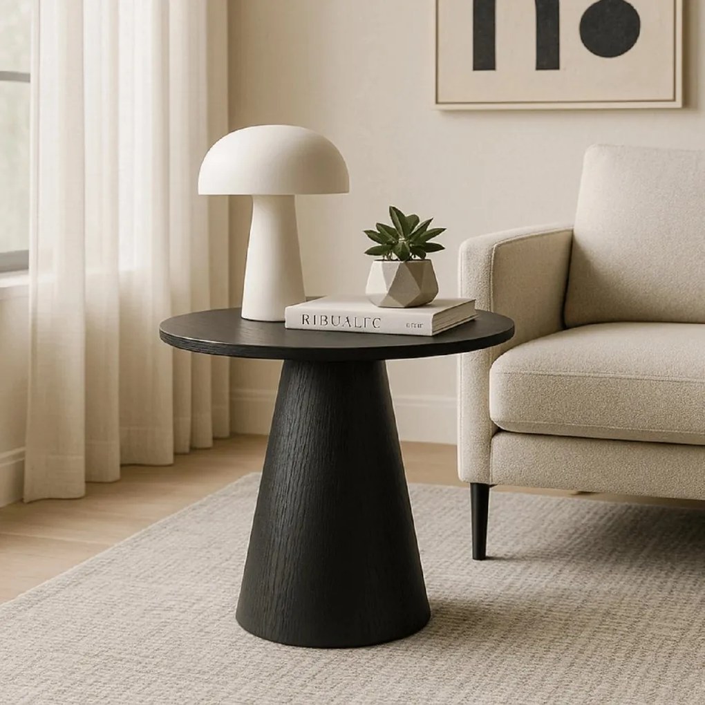 PROXIMA.store - Okrúhly konferenčný stolík CARLY FARBA: dub