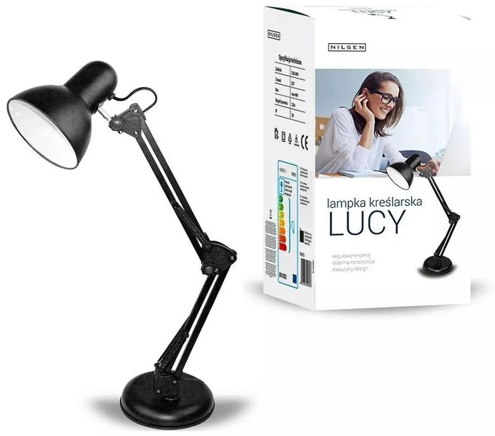 Stolná lampa Lucy Nilsen E27 BLACK FN015 FN015