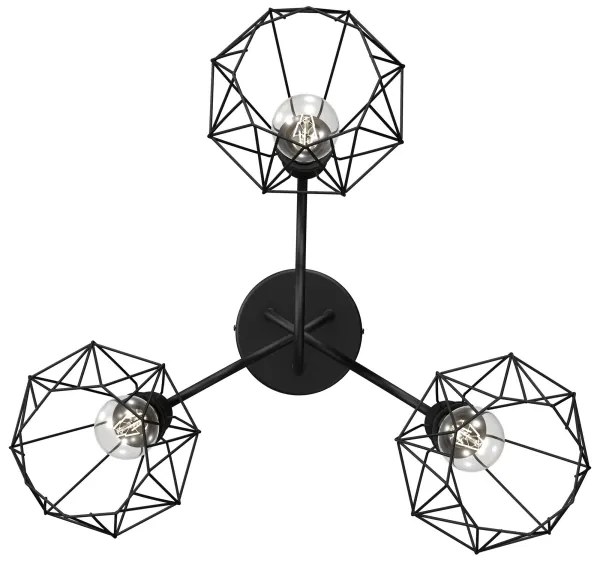 Prisadený luster BERGEN 3xE27/60W/230V