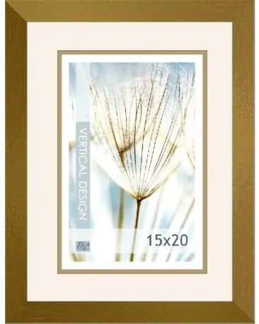 Fotorám 15x20, Quadro/GOLD