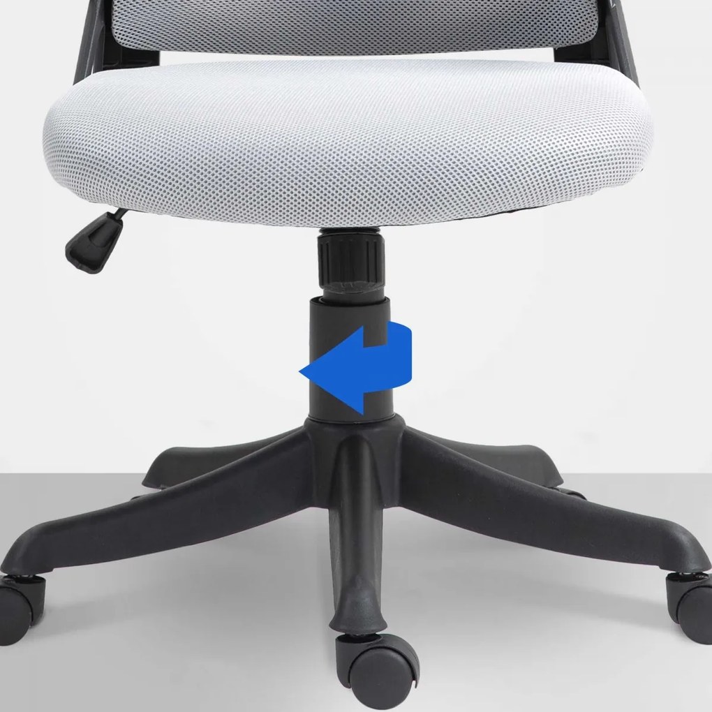 Design-Shop Kancelárska stolička Taos - Sivá
