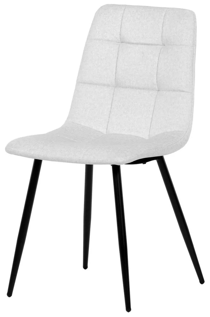 Jedálenský set zo spekanej keramiky a kovu 5 ks, biela