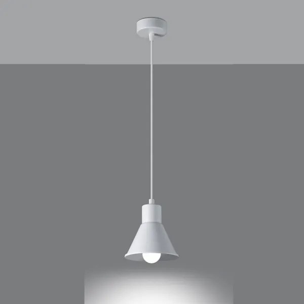 Sollux SL.0983 - Luster na lanku TALEJA 1xE27/60W/230V biela