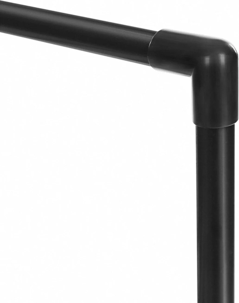 Kovový stojan na topánky, 6 úrovní, prispôsobiteľný, čierny