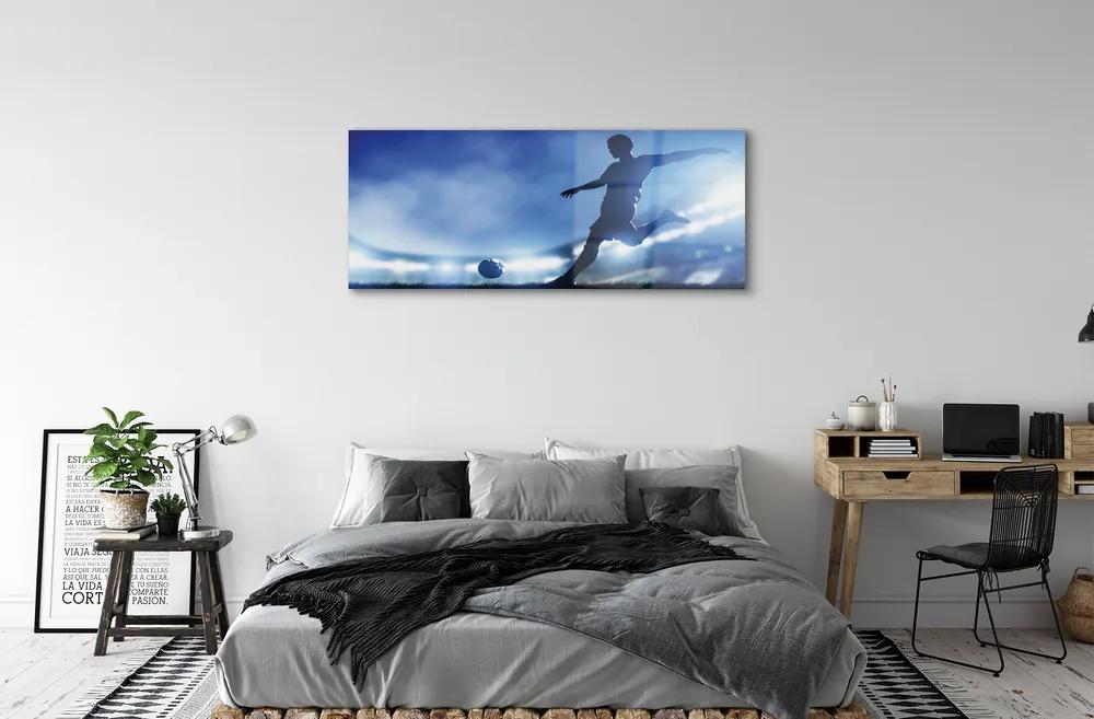 Obraz plexi Modré svetlo muž 120x60 cm
