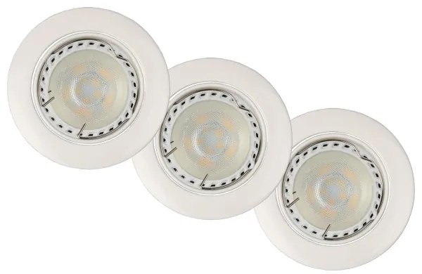Lucide 11001/15/31 - SADA 3x LED podhľadové svietidlo FOCUS 1xGU10/5W/230V biele