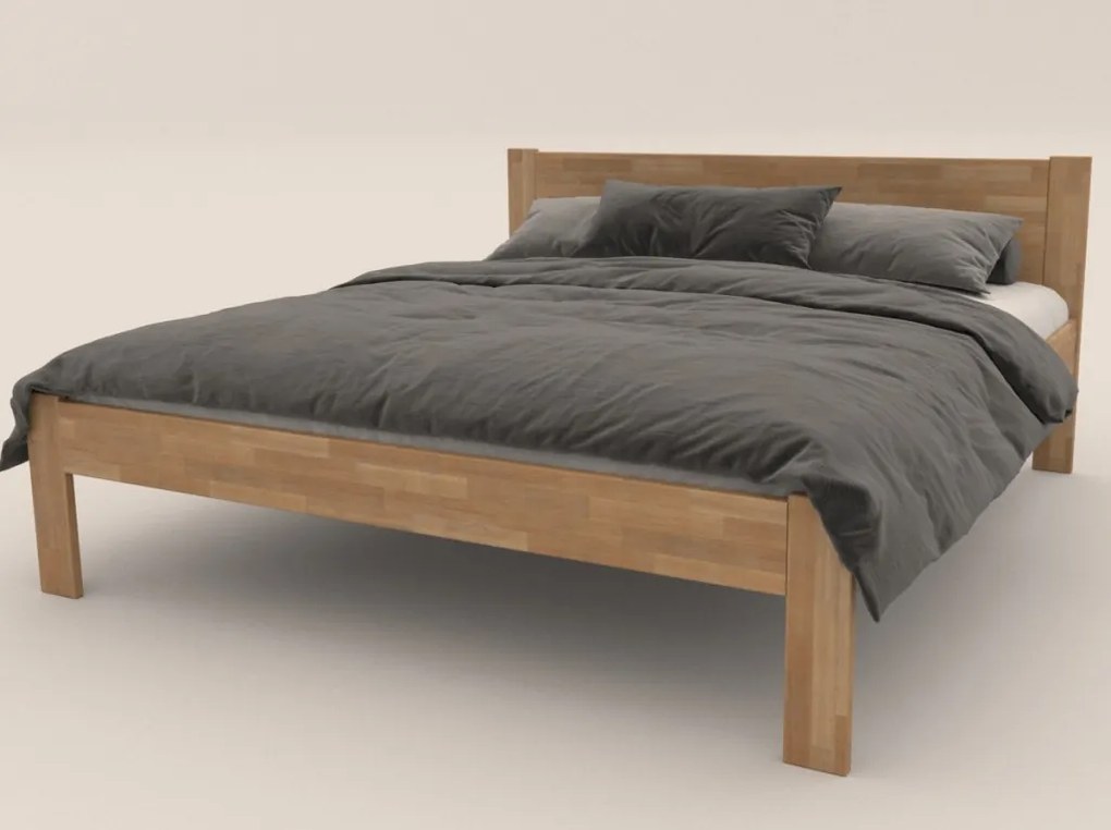 Posteľ Fava 180x200 cm, prírodný buk