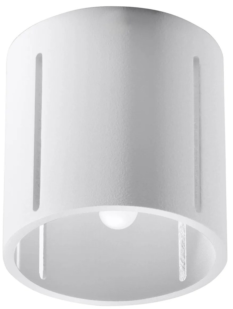 Stropné svietidlo Inez, 1x biele kovové tienidlo