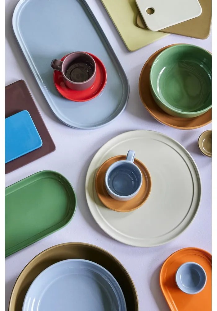 Svetlomodro-hnedá šálka z kameniny Amare – Hübsch